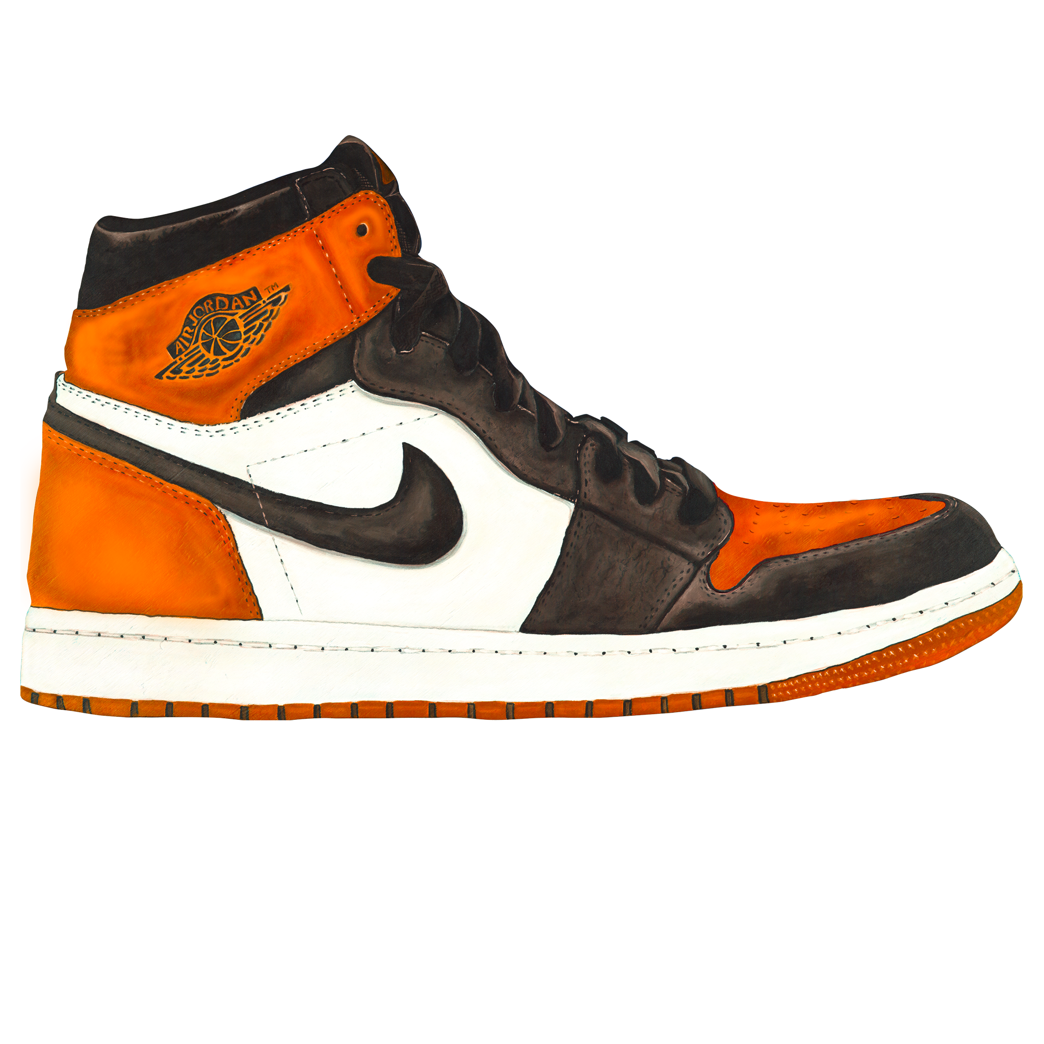 jordan 1 satin shattered backboard wall print WallKicks