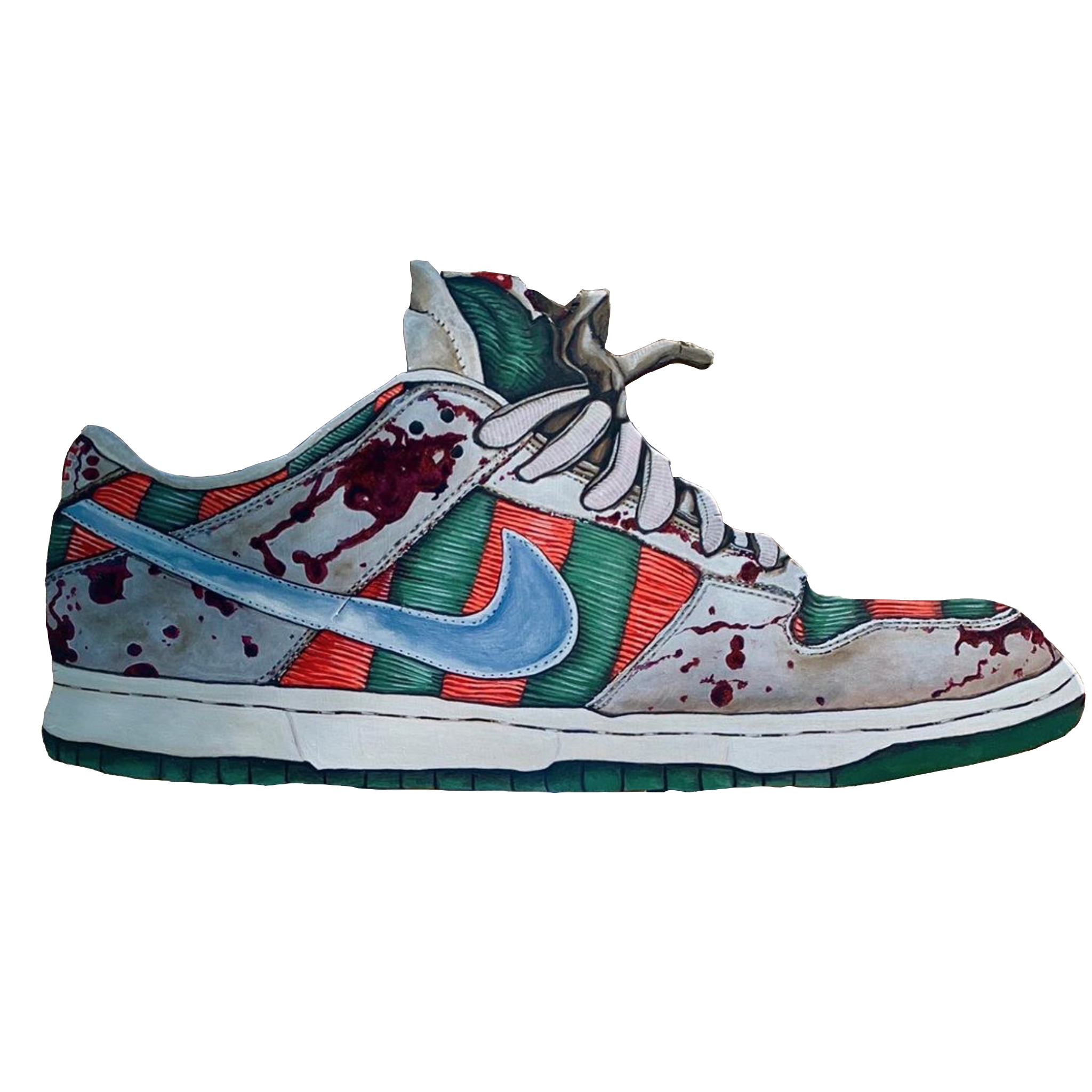 Freddy Krueger Shoes Dunks Dunk-sb-freddy-krueger-lit WallKicks
