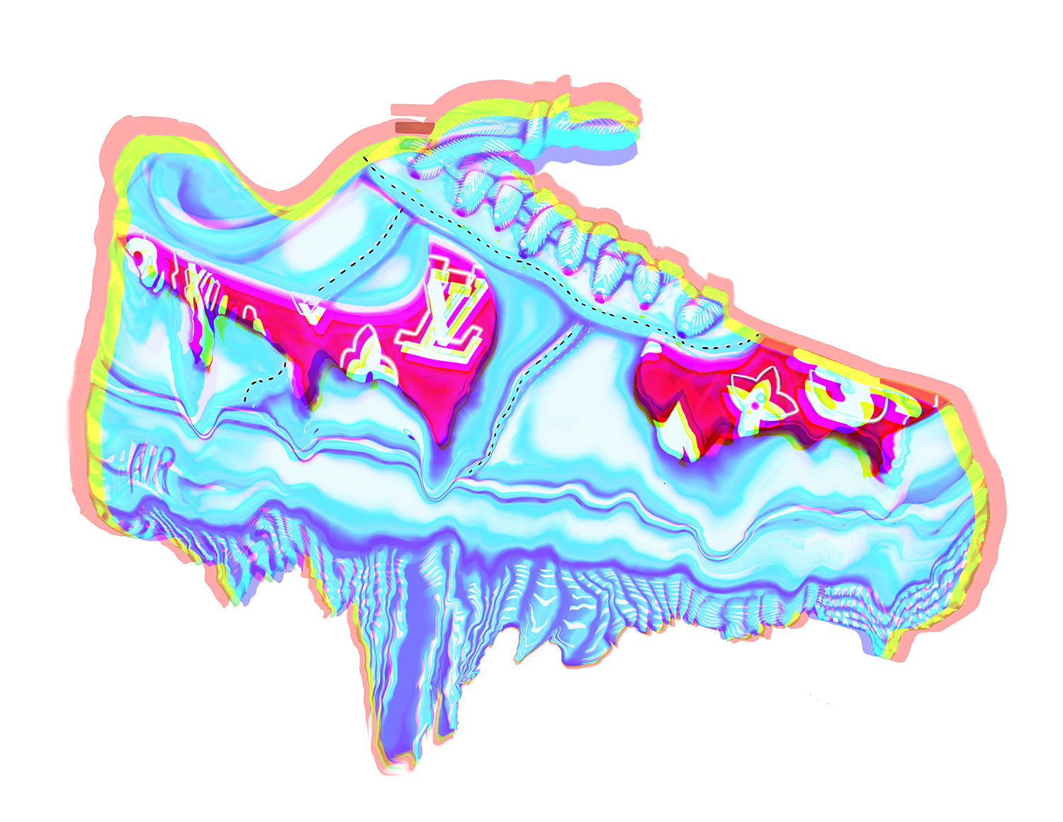 Wallpaper Nike Drip Logo Shoes Neon Dope Nike Backgrounds Neon
